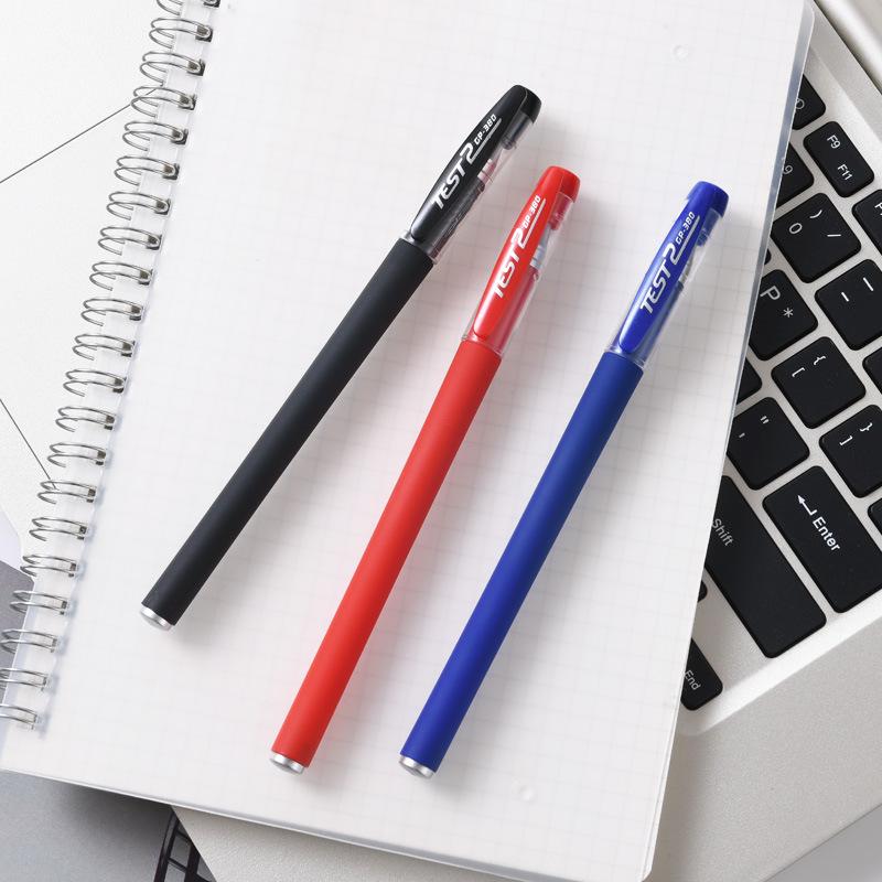 Ensemble de Stylos Gel 0,5 mm Noir Bleu Rouge Recharges Stylos à Bille Pointe Ogive Fournitures Scolaires et de Bureau Papeterie Accessoires Kawaii