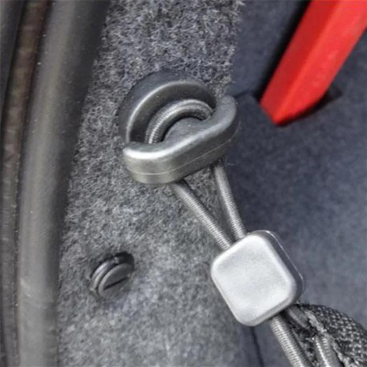 2Pcs Car Rear Trunk Net Tie Down Hook Ring Loop Hanging Auto Fastener Clip Auto Accessories Universal For BMW Honda Toyota VW