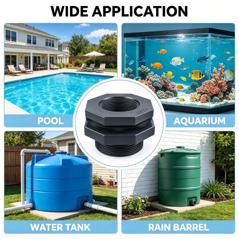 Water Tanks Connector Drain Pipe Accessories Aquariums Joints Water Pipe Fittings Thread Adaptor Tank Bulkhead