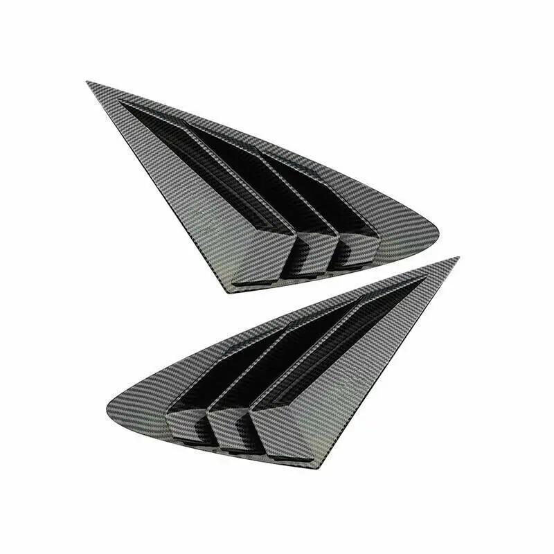 For Hyundai Sonata 2020 2025 2025 Car Rear Louver Window Side Shutter Cover Trim Sticker Vent Scoop ABS Carbon Fiber Accessories