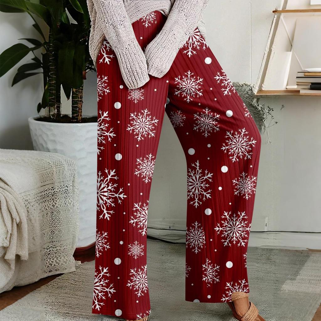 Pajama Pants , Sleepwear , Casual Drawstring Elastic Waist Pants , Comfortable Straight-leg Loose Pants