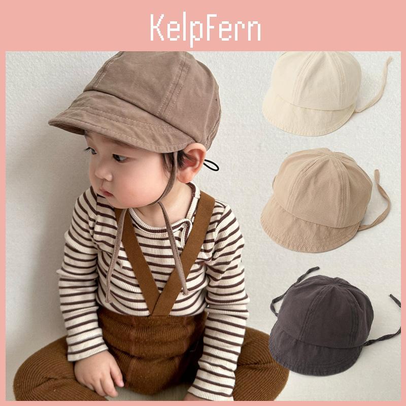 Solid Color Fisherman Baby Cap Cute Short Brim Soft Cotton Infant Boy Girl Bucket Hat Casual Travel Toddler Sun Hats