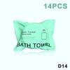 70x140cm Large Disposable Towel 7 or 14pcs Compressed Dry Bath Towels Soft and Portable for Travel Hotel Gym Beach Use