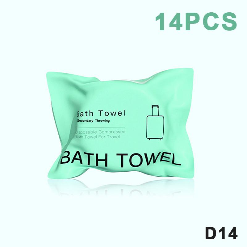 70x140cm Large Disposable Towel 7 or 14pcs Compressed Dry Bath Towels Soft and Portable for Travel Hotel Gym Beach Use