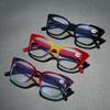 New Floral Cat-Eye Blue Light Blocking Presbyopia Glasses for Women Fashionable Butterfly Frame HD Reading Glasses