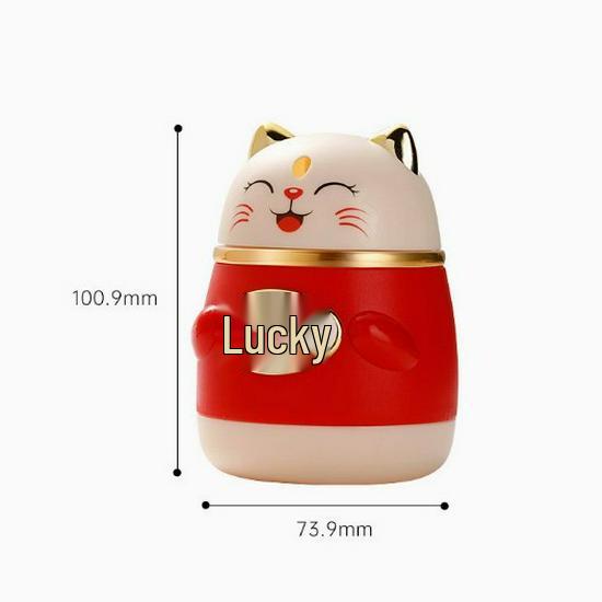 Cartoon Lucky Cat Pop-up Toothpick Holder - Creative Press-Type Design, Chinese Style Household Decor