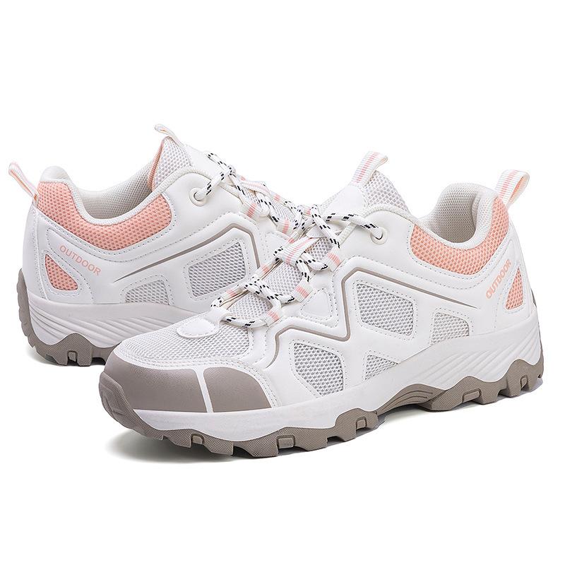 Spring and Autumn Couple Mountaineering Hiking Shoes Non-slip and Wear-resistant Walking Shoes Trendy Fashion Sports Shoes Breathable and Quick-drying