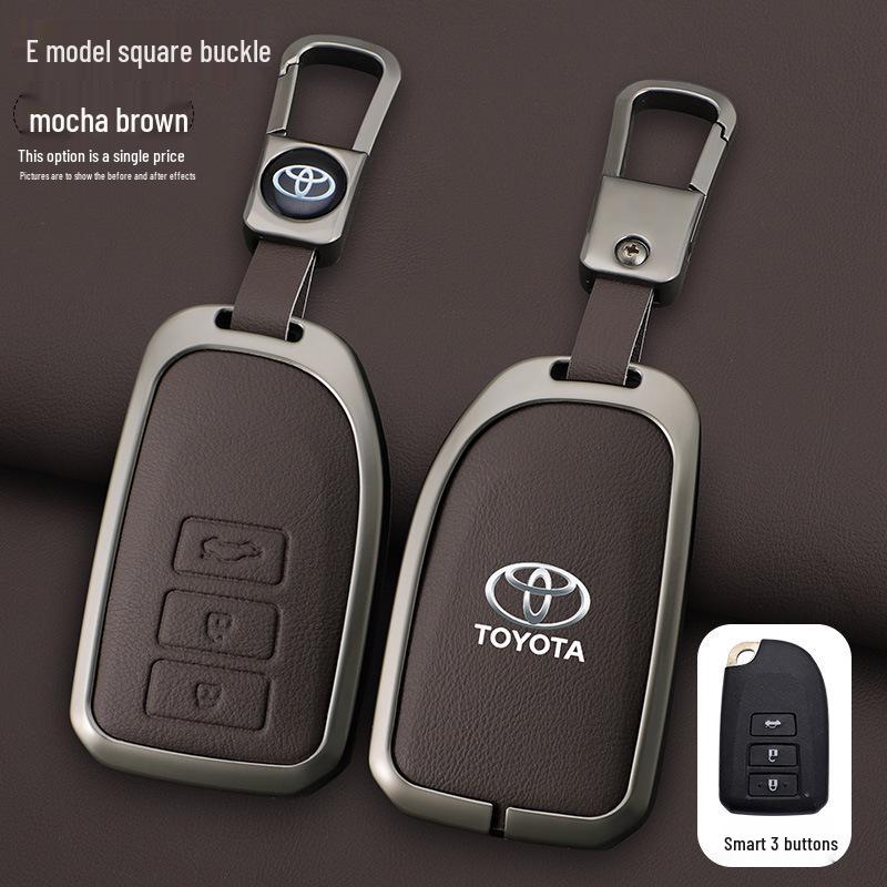 Schlüsselabdeckung für Toyota Yaris L, Vios FS und Echte Lederhülle für Damen
