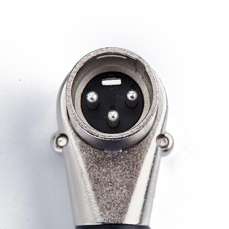 3pinový pravý úhel XLR konektor samec samice mikrofonní zástrčka audio kabelový konektor