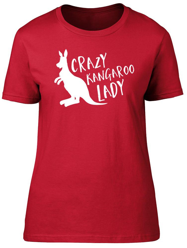 Crazy Kangaroo Lady Unisexs Ladies Short Sleeve Fitted TShirt 2XL