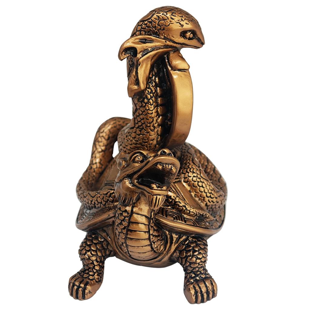 YISHUI Feng Shui Goods Portrait Snake Home Decoration Luck Copper Coin Amulet Twelve Zodiac Lucky Charms Resin 12x7x11.5cm