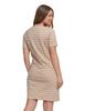 Women's Cotton Dress Short Sleeve Above Knee Comfortable MORAJ 3XL BEIGE