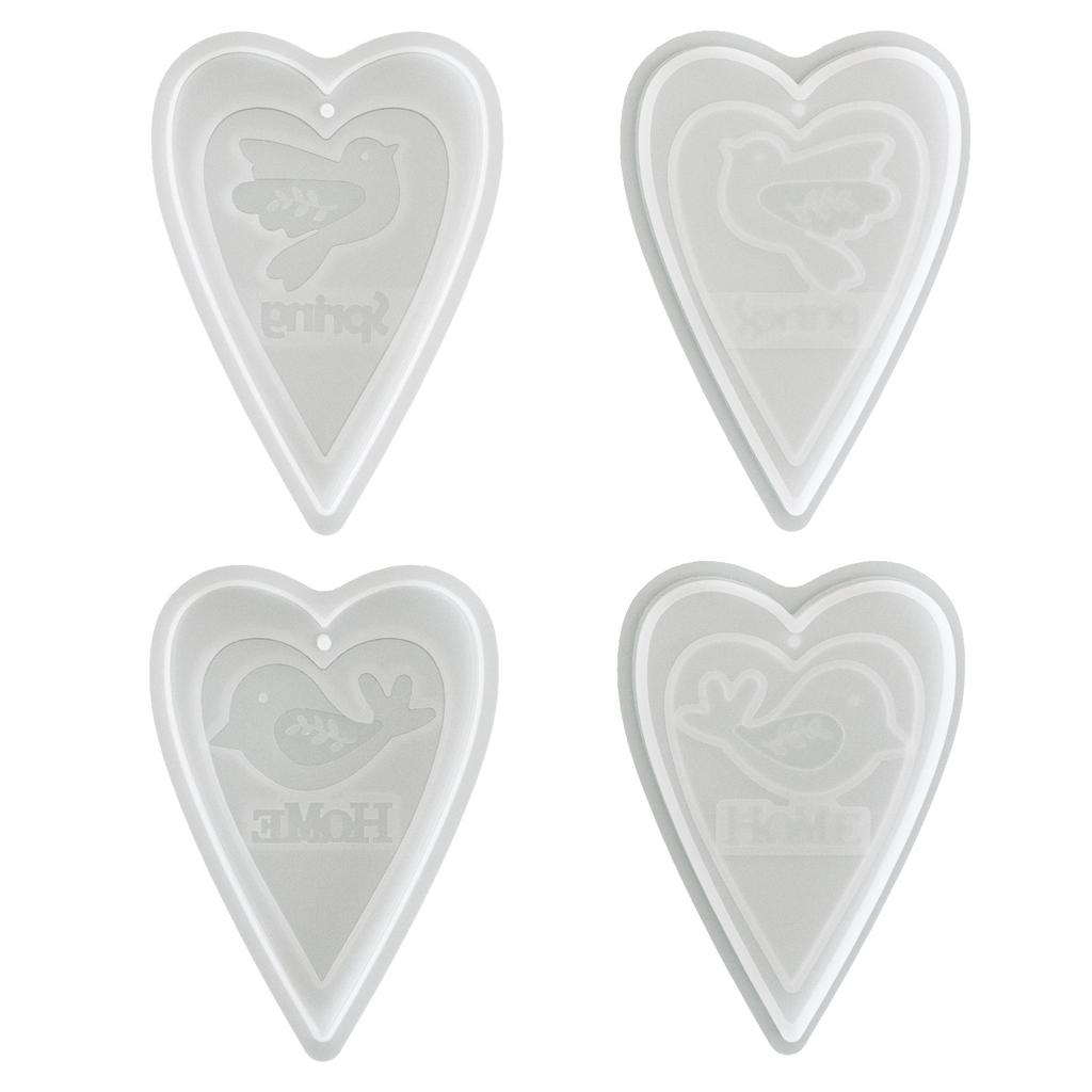 Heart Shape Mold Lightweight Plaster Mold Diy Craft Mold White For Home Decoration Art Projects Gift Making