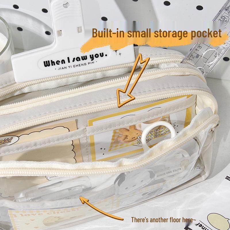 2024 Large Capacity Pencil Case for Girls: Stylish, High-Value Student Box with Advanced Design for Elementary School