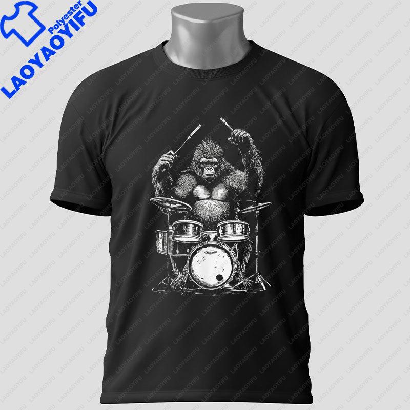Unisex Unisex S Funny Poodle Drummer Graphic Tshirt Short Sleeve Casual Fashion Outdoor Tshirt For Drummers Music Lovers
