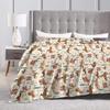 Western Throw Blanket Soft Cozy Plush Warm Fleece Football Blanket For Sofa Couch Bed 80"X60"