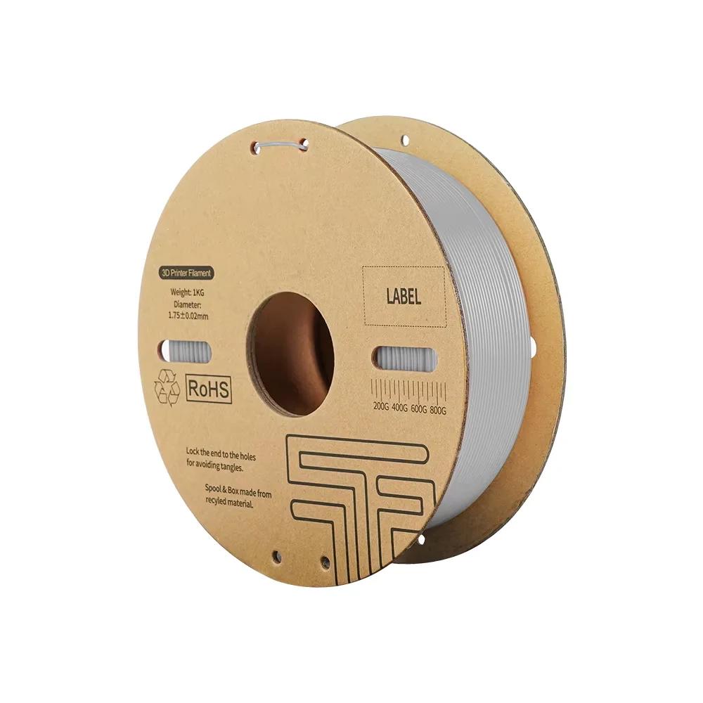 

DB- Нить для 3D-принтера, разработанная для высокоскоростной печати, подходит для пластиков PLA, 1,75 мм, 1 кг (2,2 фунта) Для большинства FDM 3D-принтеров серый