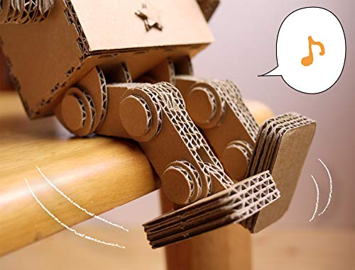 Cardboard Robot A-BOT (E-BOT) Handmade Craft Kit for Parents and Children, Elementary School Students