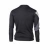 Men's Patchwork Color Block Long Sleeve Fleece Sweatshirt