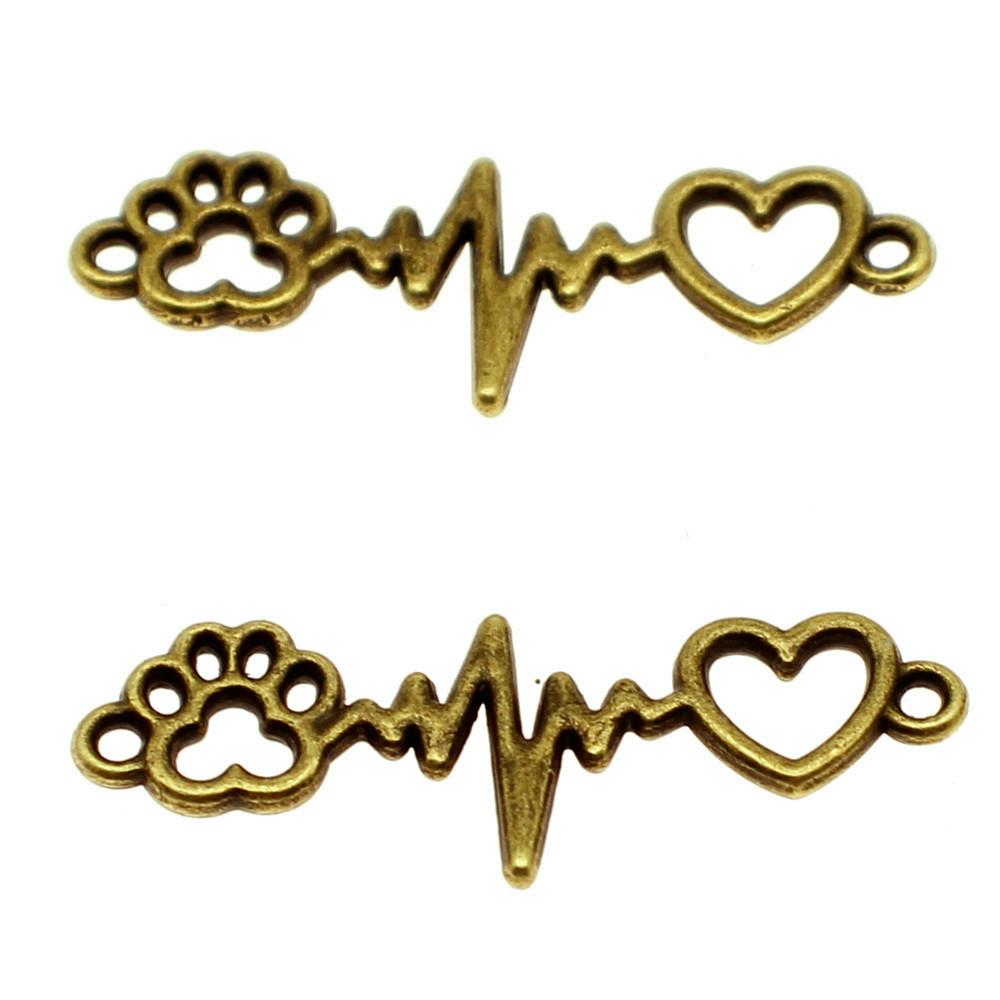 Infinity Connectors Heart Bracelets Charms Lightning Romantic Jewelry Findings