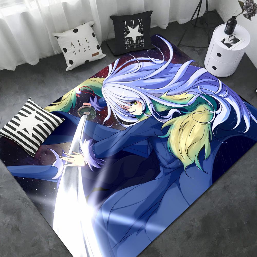 Ich wurde als Schleim wiedergeboren Anime Bodenteppich Nordischer Stil Heim Fußmatte Badezimmer-WC Matten Schlafzimmer Hotel Dekor Matte