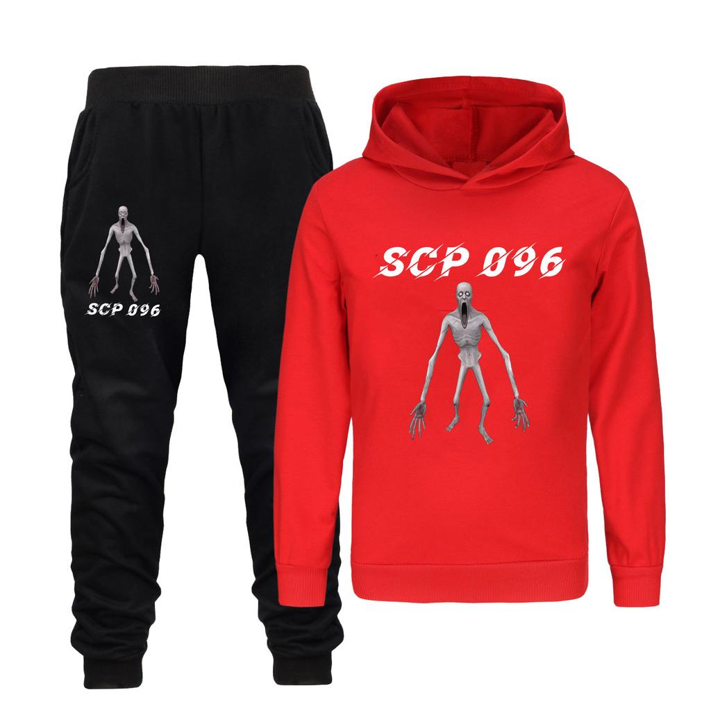 Shy Guy Fondazione SCP Fantascienza Tuta per Bambini Felpa+Pantaloni Set Tuta per Neonate Abbigliamento per Bambini