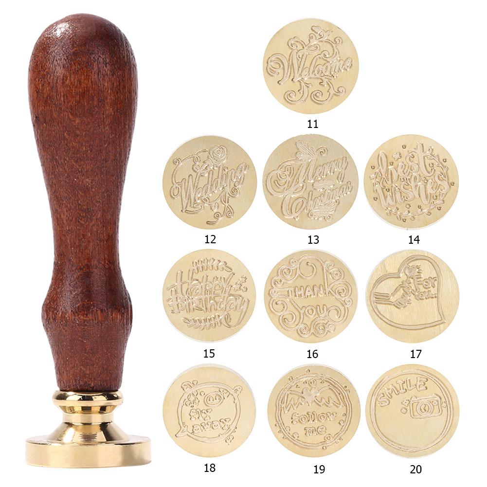 Vintage Wax Seal Head Handmade DIY Copper Head Brass Sealing Wax Stamps Head Scrapbooking Stamps Craft for Wedding Decor
