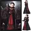 Vampire Costume Maxi Long Dress Kids Girls Halloween Witch Fancy Dress Party