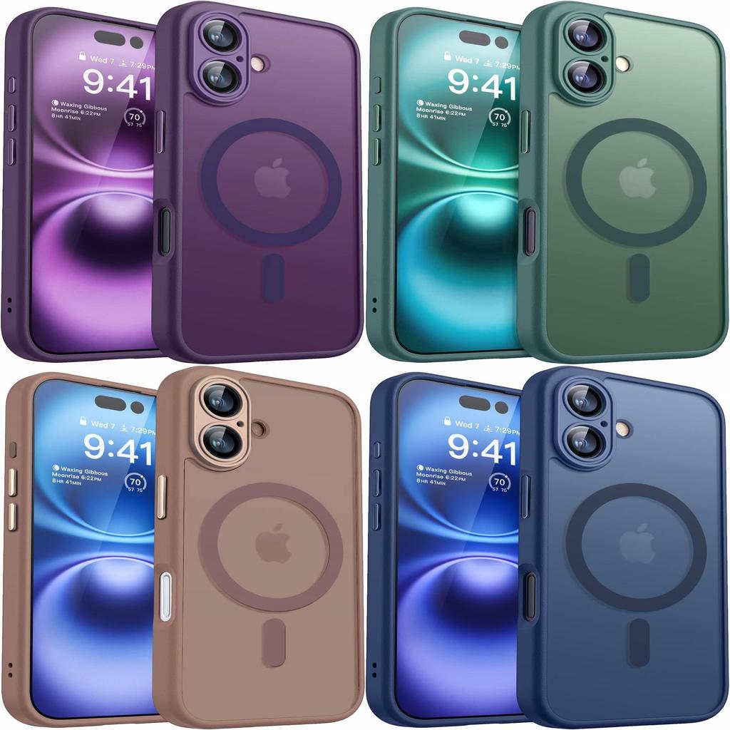 Magnetic Slim Protective Case With Sandblasted Matte Finish For Anti Fingerprint And Shock Absorption