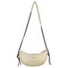 Casual Brand Logo Zipper Closure Fabric Shoulder Crossbody Bag Women Bags Beige LAB44411-SOT