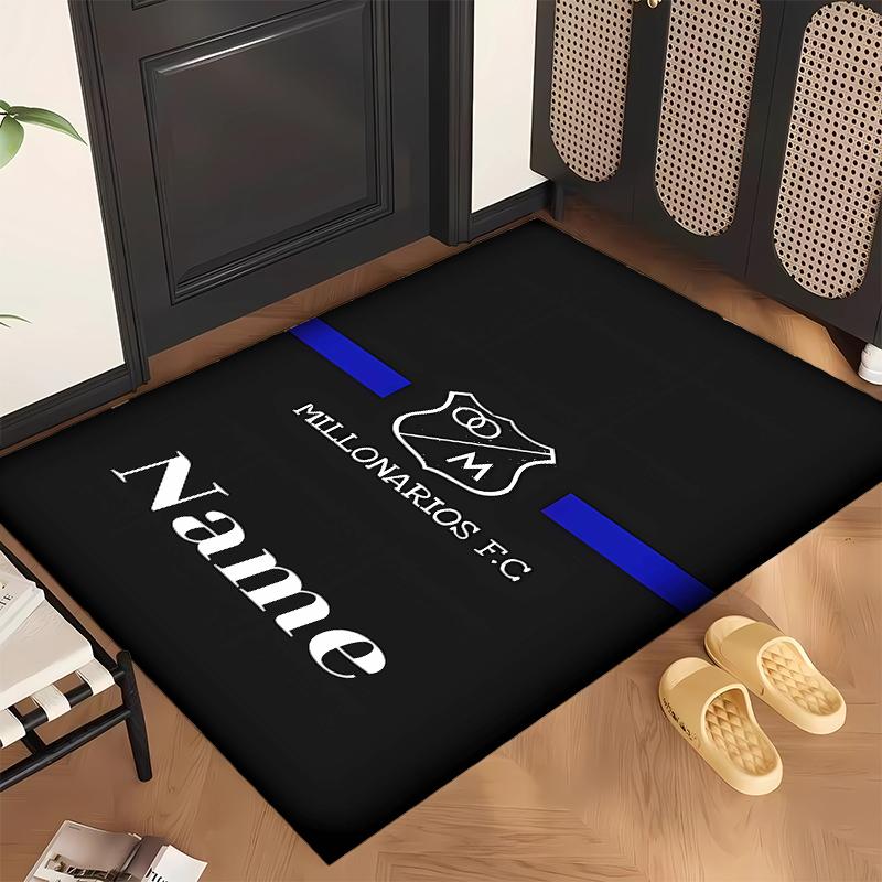 Millonarios FC (1) Personalized name Office Carpet Stylish Decor for Living Room Bedroom Kitchen