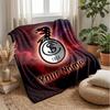SC Freiburg FC Custom Name Text Flannel Blanket Soccer Logo Personalized Fleece Throw Blanket Special Gift For Sofa Bedroom Home
