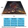 1PC Destiny Patterned Flannel Blanket Suitable For All Seasons For Home Decor Warmth And Comfort Gifts Holiday Present