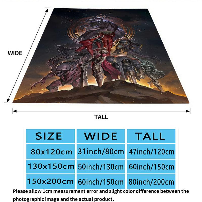 1PC Destiny Patterned Flannel Blanket Suitable For All Seasons For Home Decor Warmth And Comfort Gifts Holiday Present