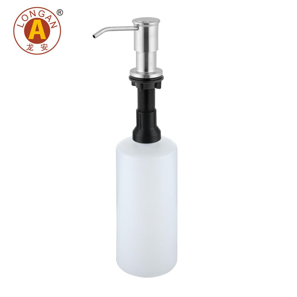 Commercial Brushed Ss Sink Soap Dispenser 350ml Stainless Steel Kitchen Soap Pump Dispenser Metal 500ml for Sink
