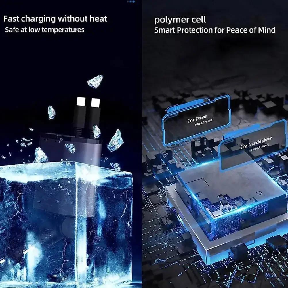 120W Wired Retractable Car Charger 4 In 1 Type-C Lightning Super Fast Charging Adapter for IPhone Huawei Xiaomi PD USB Cable