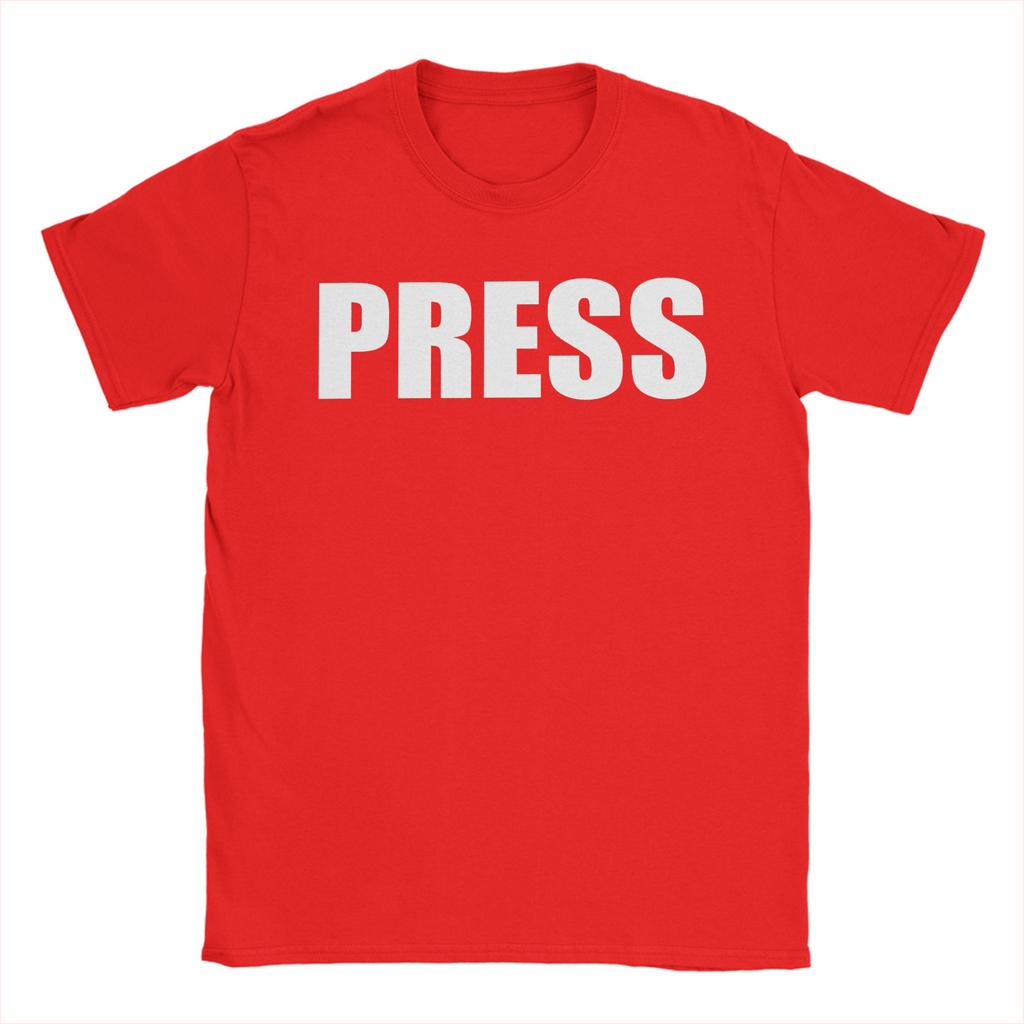 Unisex Press for Journalists Reporters T Shirts Cotton Clothes Vintage Short Sleeve Crew Neck Tees Summer TShirt