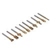 10pcs Carpentry Router Bits Carbide Rotary Burr Set for DIY Woodworking Carving Engraving Drilling
