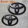Matně černý ABS PŘEKRYT přední logo auta Pro Toyota Corolla Vios CHR RAV4 HRV Camry Alphard Yaris Reiz Highlander PRIUS LEVIN