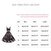 Fashion Women Vintage Halloween Print Sleeveless Evening Party Prom Dress