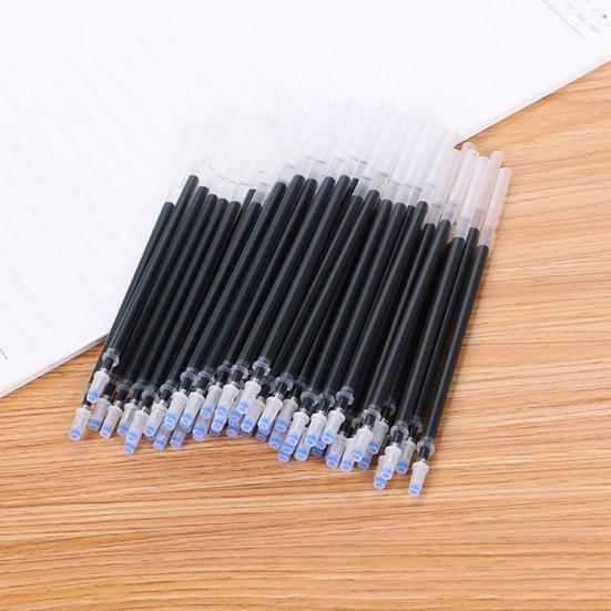 20Pcs Gel Pen Refills Wear-resistant Super-smooth Plastic Ink Needle Tubing 0.5mm Penpoint Refills for Office