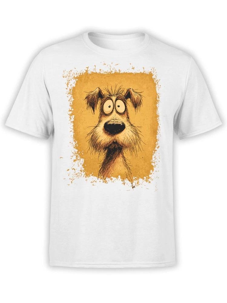 Scruffy Surprise Tshirt Funny Cartoon Dog Tee Unisex S