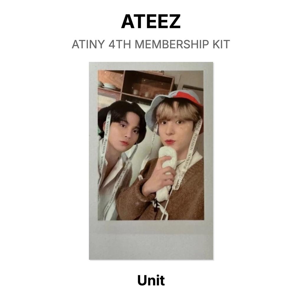 ATEEZ ATINY 4TH MEMBERSHIP KIT Official Photocard