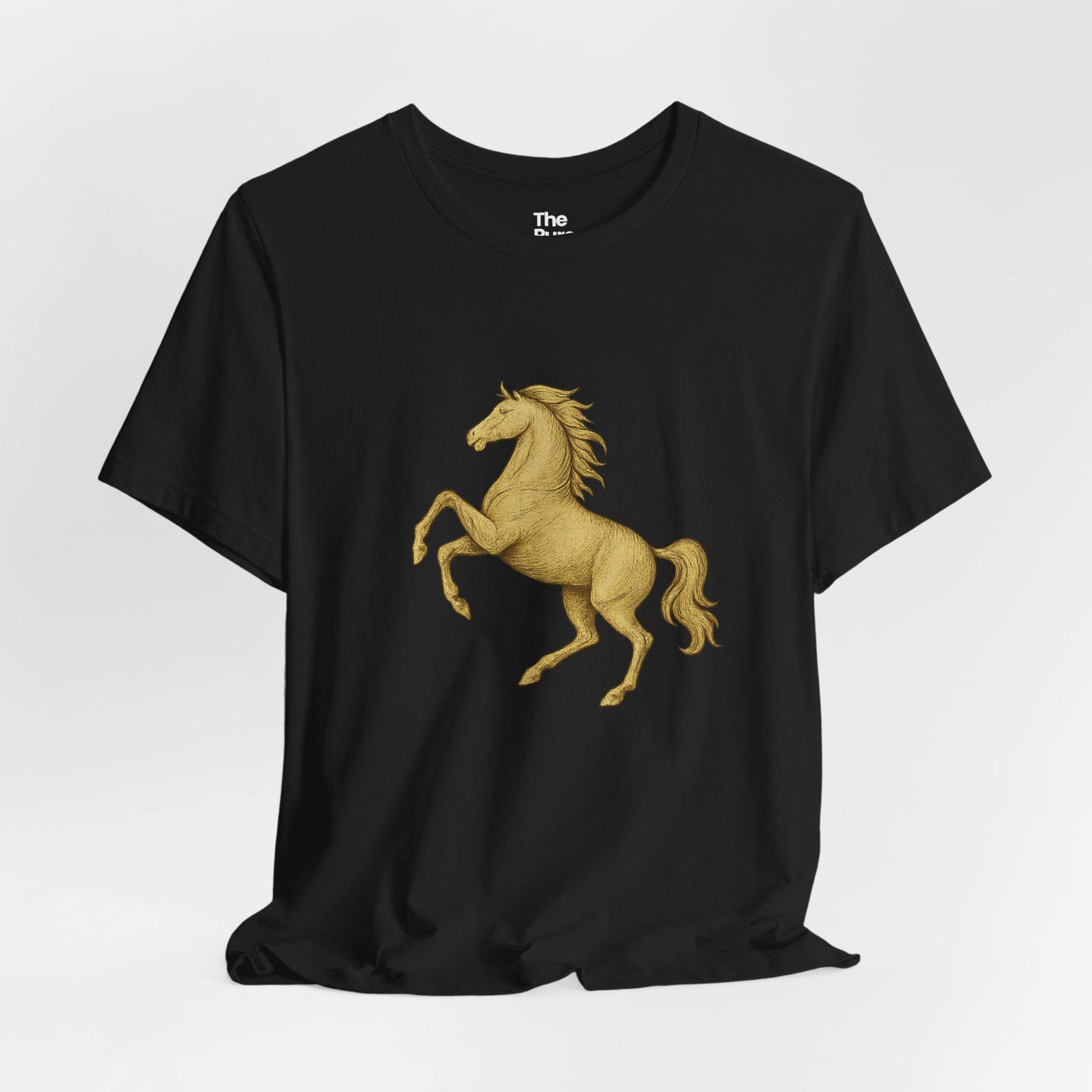Golden Stallion Graphic Tee | Vintage Horse Art Shirt 3XL