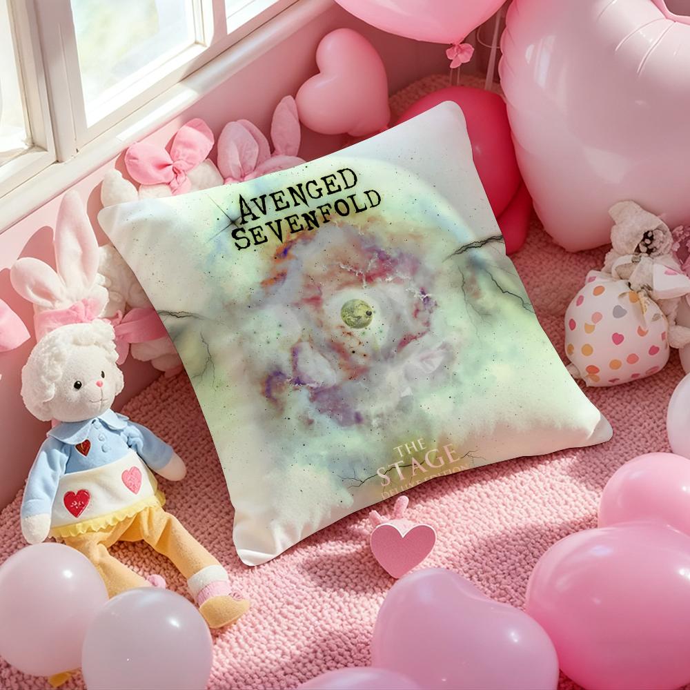 Band A-Avenged Sevenfold Cushion Cover Pattern Printed Pillowcase for Living Room Sofa Cushion Cover & Bedroom Decor