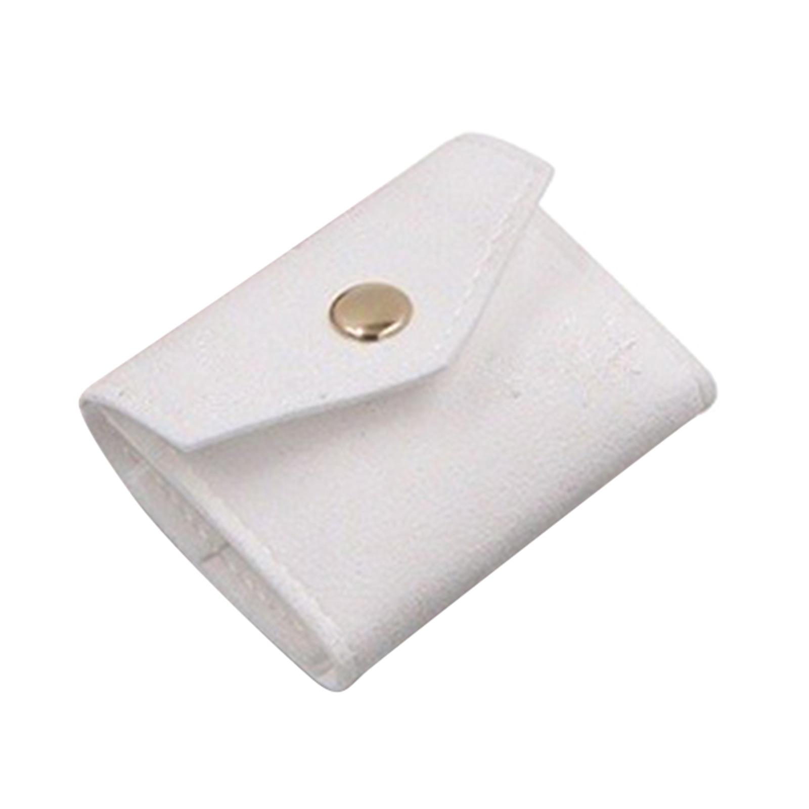 

Маленькие мешочки для серег Органайзер для ювелирных изделий Маленькие мешочки для серег Мешочек для хранения ювелирных изделий Текстура из микрофибры для модных женщин белый