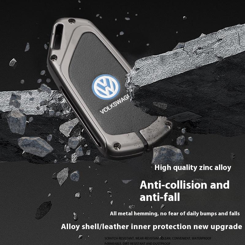 For Volkswagen VW GTD Magotan Golf 8 MK8 ID.3 ID.4 ID.6 Accessorie Car TPU Zinc Alloy Key Case Bag Car Key Chain Metal Key Shell