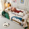 Cartoon Chenille Full Coverage Sofa Cover Universal Season Couch Protector Slipcover