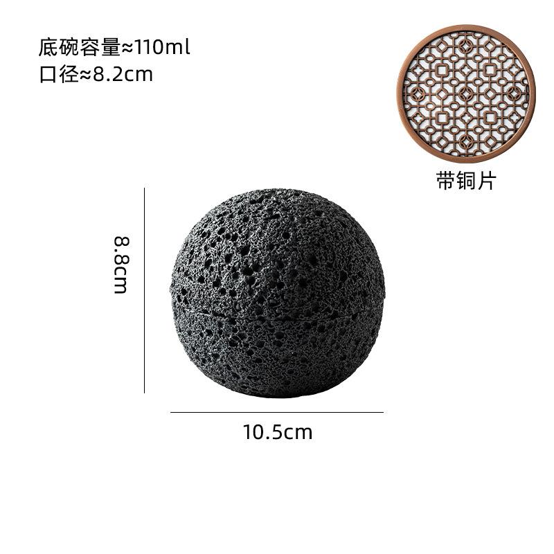 

Миска для супа из метеорита, креативная миска для молекулярной еды, имитация вулканического камня, круглая тарелка из дымчатого металла, черная столовая посуда