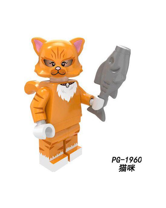 Cartoon Nette Tiere Pumpen Serie Kaninchen Kuh Lebkuchenmann Katze Hund Dargon känguru hirsch Bausteine ​​Spielzeug